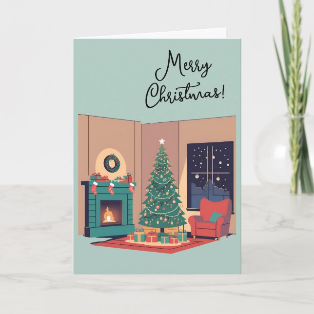 Cartão De Festividades Feliz Natal (Frente)