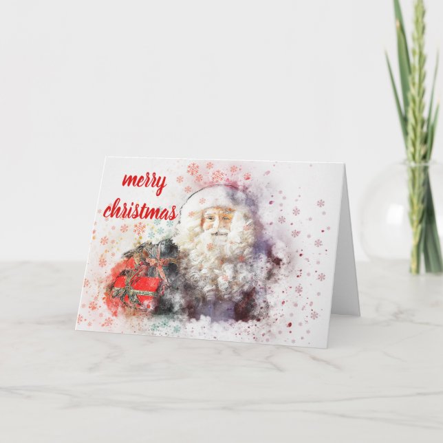Cartão De Festividades Feliz Natal (Frente)