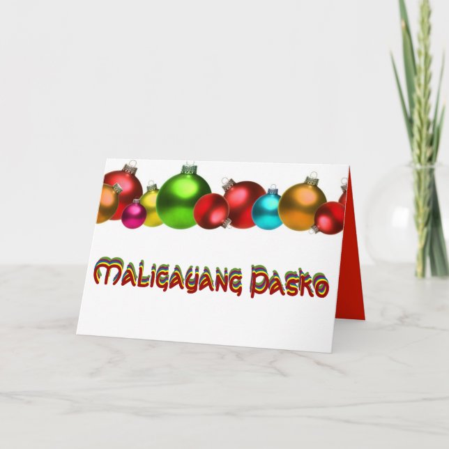 Cartão De Festividades Feliz Natal (Frente)