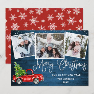 Cartão De Festividades Feliz Natal 2021, Red Fazenda Truck 3 Foto
