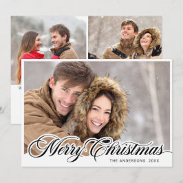 Cartão De Festividades Feliz Natal 3 FOTO Saudação