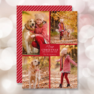 Cartão De Festividades Feliz Natal 4 Colagem de Fotos