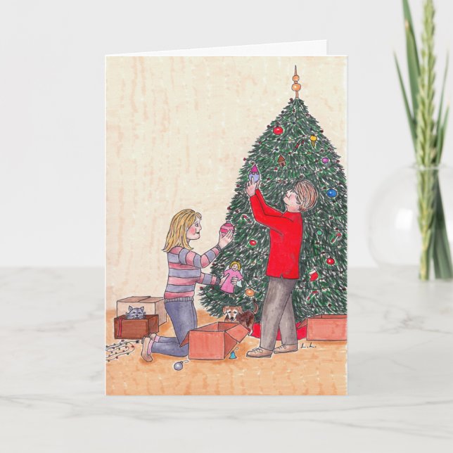 Cartão De Festividades Feliz Natal a minha mamã (Frente)