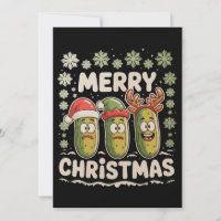 Feliz Natal Amante de Pepino Luzes de Natal Feio