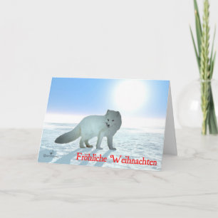 Cartão De Festividades Feliz Natal - Arctic Fox