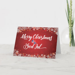 Cartão De Festividades Feliz Natal Bilíngue American Card