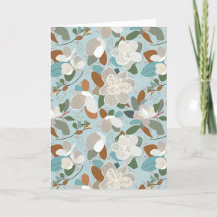 Cartão De Festividades Feliz Natal Bird Floral