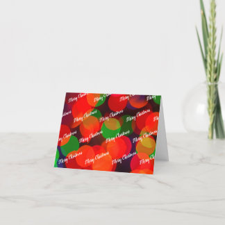 Cartão De Festividades Feliz Natal Bokeh