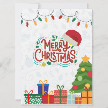 Feliz Natal Branco e Vermelho