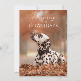 Cartão De Festividades Feliz Natal Cachorro Foto Howlidays