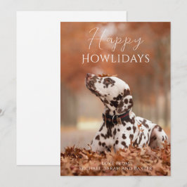 Cartão De Festividades Feliz Natal Cachorro Foto Howlidays