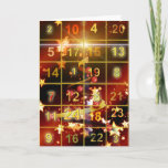 Cartão De Festividades Feliz Natal Calendário Avançado<br><div class="desc">Feliz Natal Calendário Avançado</div>