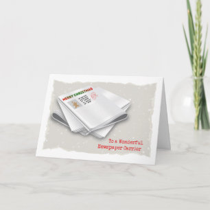 Cartão De Festividades Feliz Natal, Carreira de Jornais