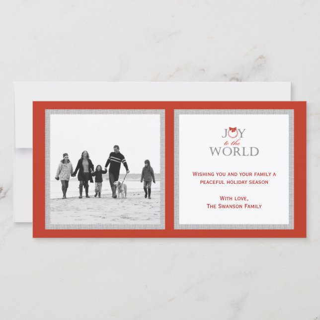 Cartão De Festividades Feliz Natal/Cartão com fotos de Natal (Frente)