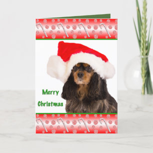 Cartão De Festividades Feliz Natal Cavalier King Charles Card