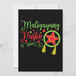 Cartão De Festividades Feliz Natal Christmas Filipino Filipinas