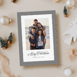 Cartão De Festividades Feliz Natal clássico, fotografia de um som