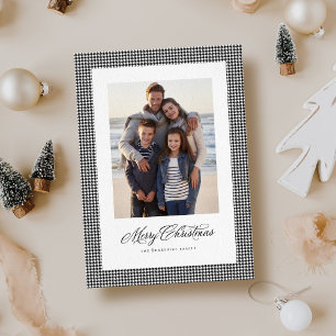 Cartão De Festividades Feliz Natal clássico, fotografia de um som