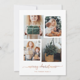 Cartão De Festividades Feliz Natal | Colagem de Fotografias Moderna