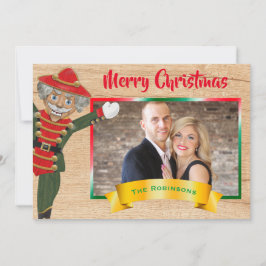 Cartão De Festividades Feliz Natal Colagem de Fotos Nutcracker Saudação