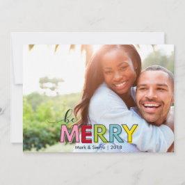 Cartão De Festividades Feliz Natal Colorido Divertido Moderno Brilhante