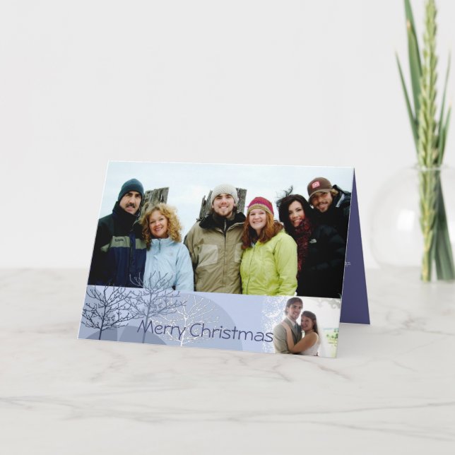 Cartão De Festividades Feliz Natal com a sua Dentro de Carta de Natal (Frente)