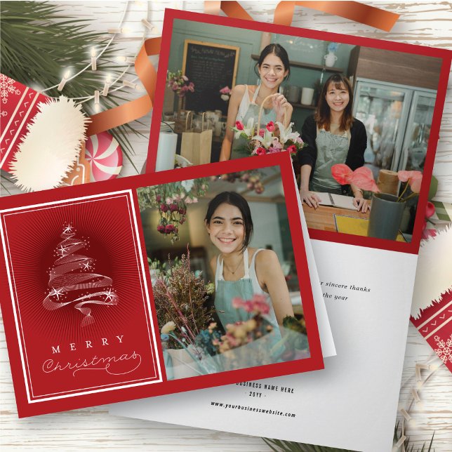 Cartão De Festividades Feliz Natal com Peças de Natal (Criador carregado)