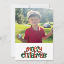 Cartão De Festividades Feliz Natal com sua própria foto