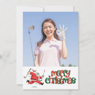 Cartão De Festividades Feliz Natal com sua própria foto