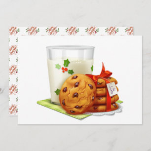 Cartão De Festividades Feliz Natal Cookies para Papais noeis