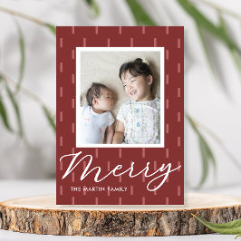 Cartão De Festividades Feliz Natal, cor-de-rosa, Impressão