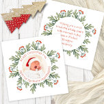 Cartão De Festividades Feliz Natal da Foto de Novos Avós<br><div class="desc">Feliz Natal do Ano e Foto de Novos Avós. Um novo neto é um momento muito mágico e como novos avós orgulhosos você vai querer gritar dos telhados! Então, por que não enviar uma foto do seu precioso novo membro da sua família junto com seus Cartões de natal! Basta substituir...</div>