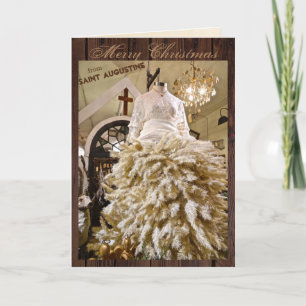 Cartão De Festividades Feliz Natal da Rua (Santo) Augustine Florida