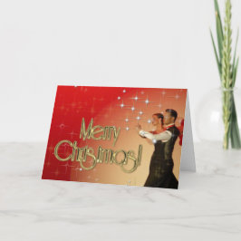 Cartão De Festividades Feliz Natal Dançarinos PERSONALIZADOS