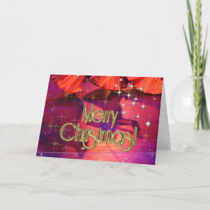 Cartão De Festividades Feliz Natal Dançarinos PERSONALIZADOS