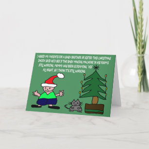 Cartão De Festividades Feliz Natal de bebê