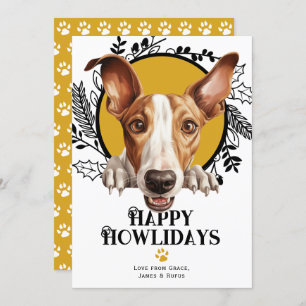 Cartão De Festividades Feliz Natal de Cachorro Ibizan Hound