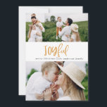 Cartão De Festividades Feliz Natal de família tartan com três fotografias<br><div class="desc">Texto alegre do roteiro de fotos e cartão de feriado da família tartan. A cor de dentro tartan pode ser alterada para se adequar ao seu estilo. Parte de uma coleção.</div>