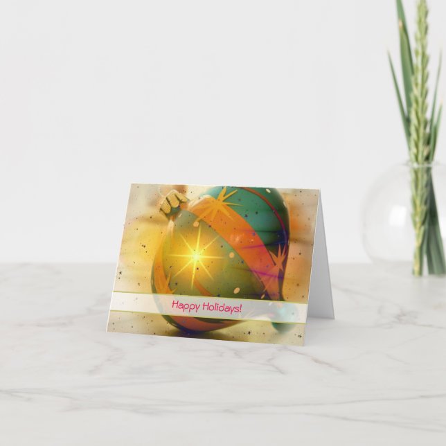 Cartão De Festividades Feliz Natal de Férias (Frente)