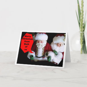 CARTÃO DE FESTIVIDADES FELIZ NATAL DE M/M CLAUS