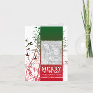 Cartão De Festividades feliz natal de nossa nova casa (silhuscreen)