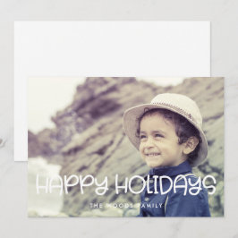Cartão De Festividades Feliz Natal de Script Feriado