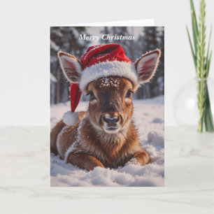 Cartão De Festividades Feliz Natal Deer