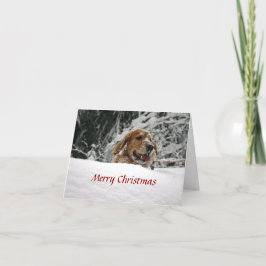 Cartão De Festividades Feliz Natal - deixe-o nevar
