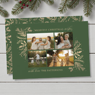 Cartão De Festividades Feliz Natal Deseja 4 Fotografia Floral Botânica