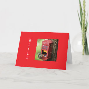 CARTÃO DE FESTIVIDADES "FELIZ NATAL" DO ESQUILO FAMINTENTO 