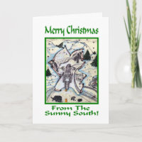 Feliz Natal do motociclista sul ensolarado Greetin