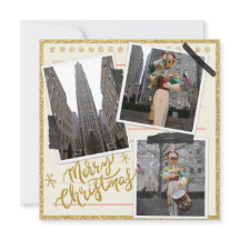 Feliz Natal do Rockefeller Plaza em Nova Iorque