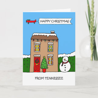 Cartão De Festividades Feliz Natal do Tennessee
