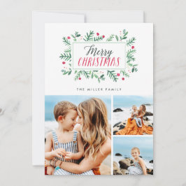 Cartão De Festividades Feliz Natal Dos Botânicos 3 Foto